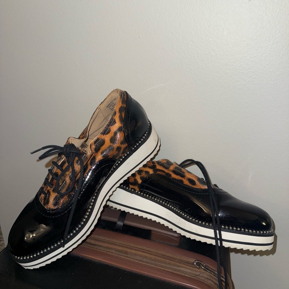 Torrid Leopard and Black Patent Leather Shoes